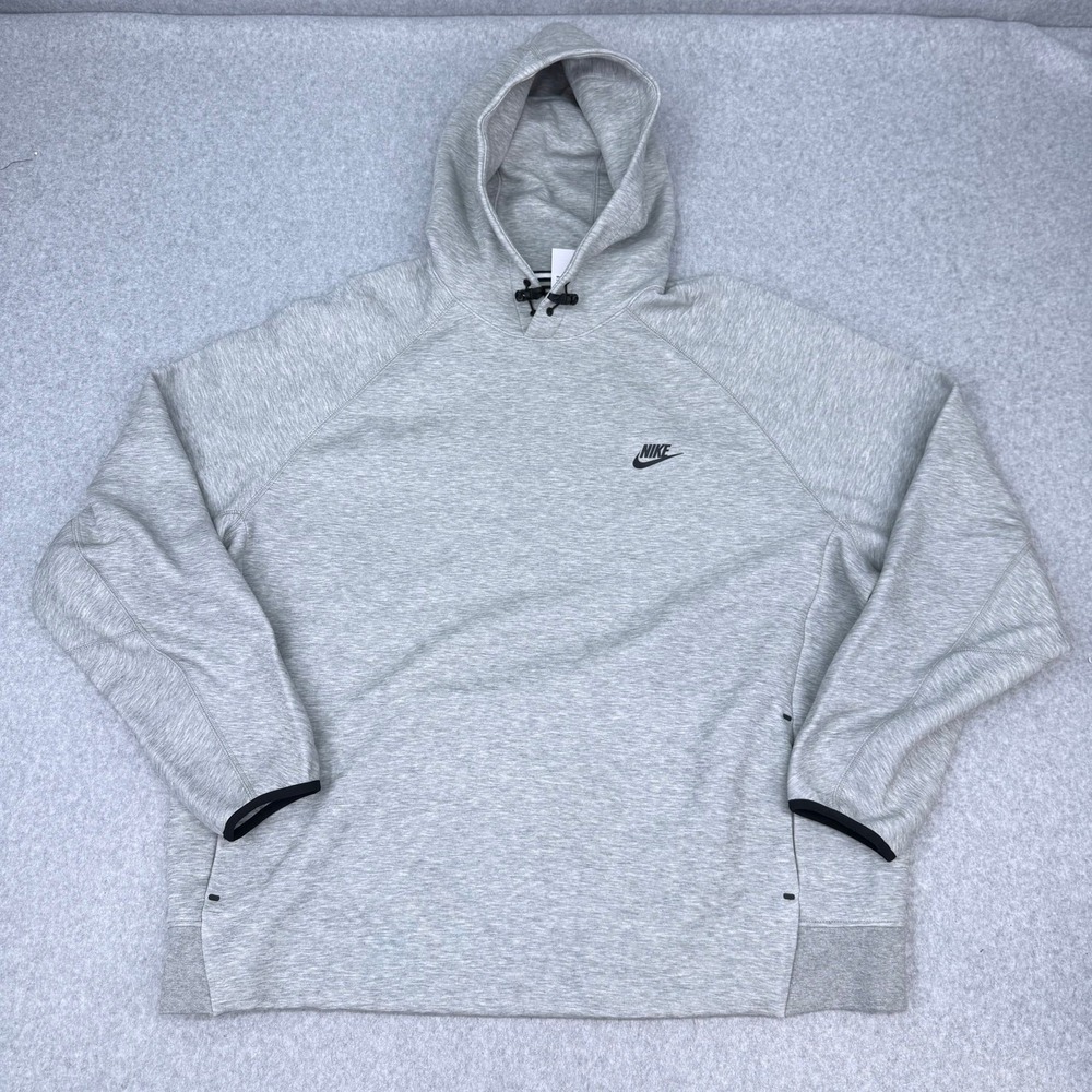 Nike Tech Fleece Pullover Hoodie Men's 3XL FB8016-063 Gray Heather‎